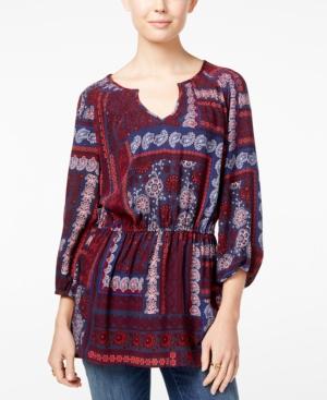 Tommy Hilfiger Printed Split-neck Tunic