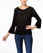 Inc International Concepts Studded Peasant Top, Only At Macy's