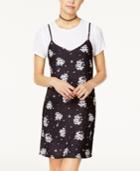 Shift Juniors' Printed Slip Dress With T-shirt, Only At Macy's