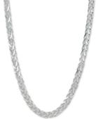 Giani Bernini Square Herringbone Chain 18 Collar Necklace, Created For Macy's