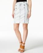 Nanette By Nanette Lepore Ahoy Sailor Cloud Wash Denim Skirt