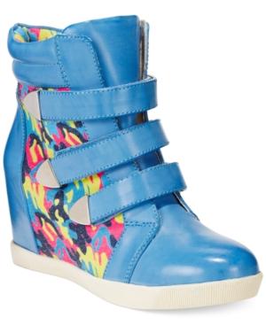 Dolce By Mojo Moxy Graffiti Wedge Sneakers