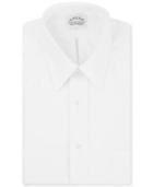 Eagle Big And Tall Dress Shirt, No Iron White Pinpoint Solid Long-sleeved Shirt
