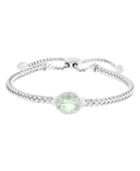 Effy Prasiolite (1-1/2 Ct. T.w.) And Diamond Accent Bracelet In Sterling Silver