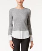 Calvin Klein Layered-look Jacquard Sweater