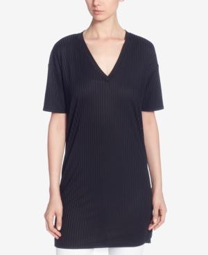 Catherine Catherine Malandrino Ribbed V-neck Tunic