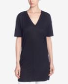 Catherine Catherine Malandrino Ribbed V-neck Tunic