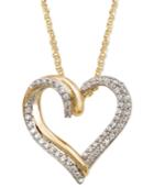Yellora™ Diamond Necklace, Yellora™ Diamond Heart Pendant (1/4 Ct. T.w.)