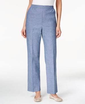 Alfred Dunner Cyprus Collection Pull-on Straight-leg Pants