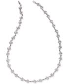 Danori Silver-tone Crystal Flower 15-1/2 Collar Necklace, Created For Macy's