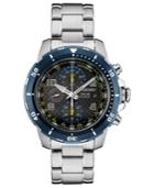 Seiko Men's Solar Chronograph Jimmie Johnson Special Edition Stainless Steel Bracelet Watch 45mm With Interchangeable Strap