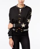Material Girl Juniors' Star Patch Bomber Jacket, Only At Macy's