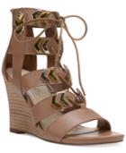 Fergie Finnick Lace-up Wedge Sandals Women's Shoes