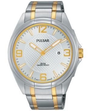 Pulsar Men's Easy Style Two-tone Stainless Steel Bracelet Watch 42mm Ph9097