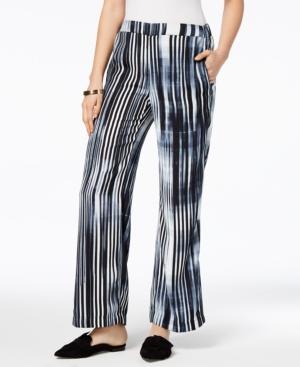 Bar Iii Mirage Striped Wide-leg Pants, Created For Macy's