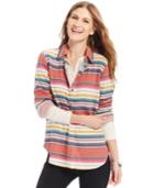 American Living Striped Button-front Shirt, Only At Macy's