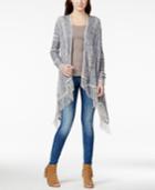 American Rag Mixed-knit Fringe Cardigan Sweater, Only At Macy's