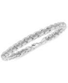 Steve Madden Silver-tone Velvet-laced Choker Necklace, 12 + 4 Extender
