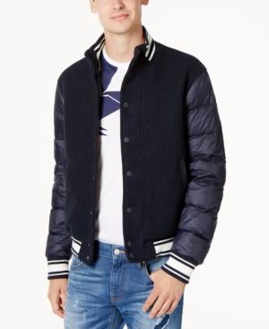 Armani Exchange Men's Mix-media Varsity Bomber