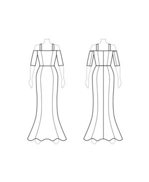 Customize: Add Shoulder Straps - Fame And Partners Off-the-shoulder Satin Dress