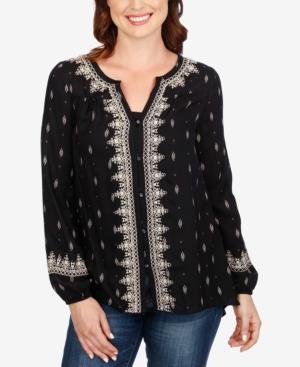 Lucky Brand Embroidered High-low Shirt