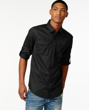 Sean John Men's Flight Poplin Shirt