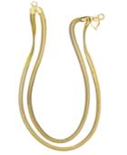 Thalia Sodi Gold-tone Two-row Herringbone Chain Necklace