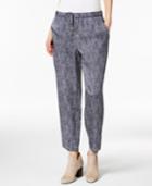 Eileen Fisher Silk-blend Drawstring Ankle Pants, Regular & Petite