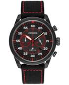 Citizen Men's Chronograph Avion Black Nylon Strap Watch 45mm Ca4215-12e, A Macy's Exclusive