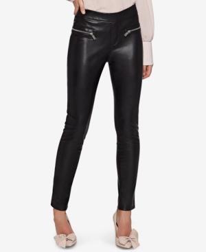 Avec Les Filles Faux-leather Moto Leggings