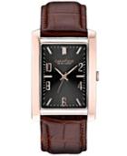 Caravelle New York By Bulova Men's Brown Leather Strap Watch 30mm 44a104