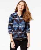 American Living Aztec-print Button-front Shirt, Only At Macy's