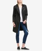 Dkny Ruffle-trim Belted Trench Coat