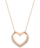 Swarovski Cupidon Rhodium-tone Crystal Heart Pendant Necklace