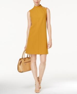 Ivanka Trump Button-trim Scuba Shift Dress