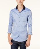 Armani Exchange Men's Knit-collar Shirt