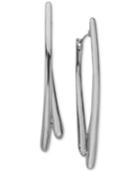 Nambe Double Arc Drop Earrings In Sterling Silver