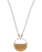 Robert Lee Morris Soho Two-tone Wire-wrapped Pendant Necklace