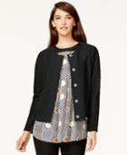 Alfani Button-front Wool Cardigan, Only At Macy's