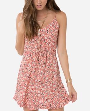 O'neill's Juniors' Gabi Printed Drawstring Slip Dress