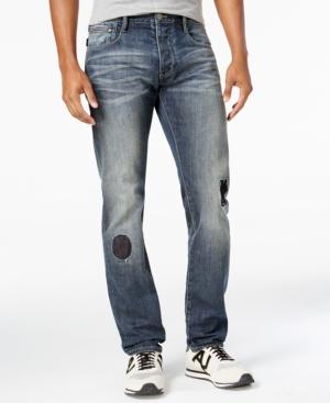 Armani Jeans Men's Regular-fit Rip & Repair Jeans