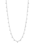 Marchesa Silver-tone Crystal & Bead Strand 42 Necklace