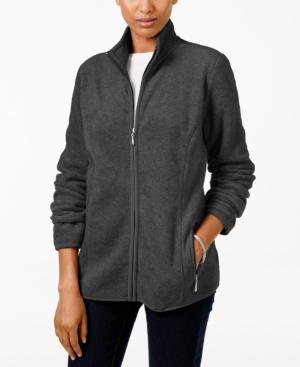 Karen Scott Petite Zeroproof Fleece Jacket, Only At Macy's