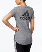 Adidas Heathered V-neck T-shirt