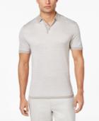 Alfani Men's Textured Striped Polo, Only At Macy's