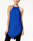 Alfani Chain-neck V-hem Halter Top, Created For Macy's