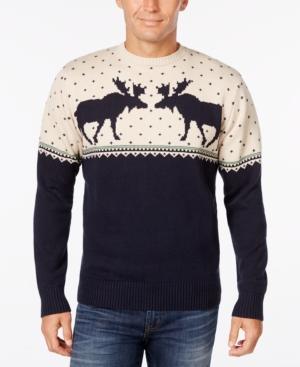 Weatherproof Men's Moose Sweater