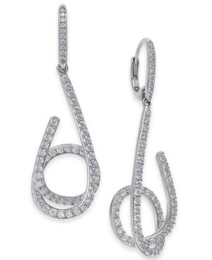 Danori Pave Swirl Drop Earrings, Created For Macy's