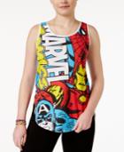 Freeze 24-7 Juniors' Marvel Comic Print High-low Tank Top