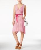 Tommy Hilfiger Amelia Mixed-print Handkerchief-hem Dress